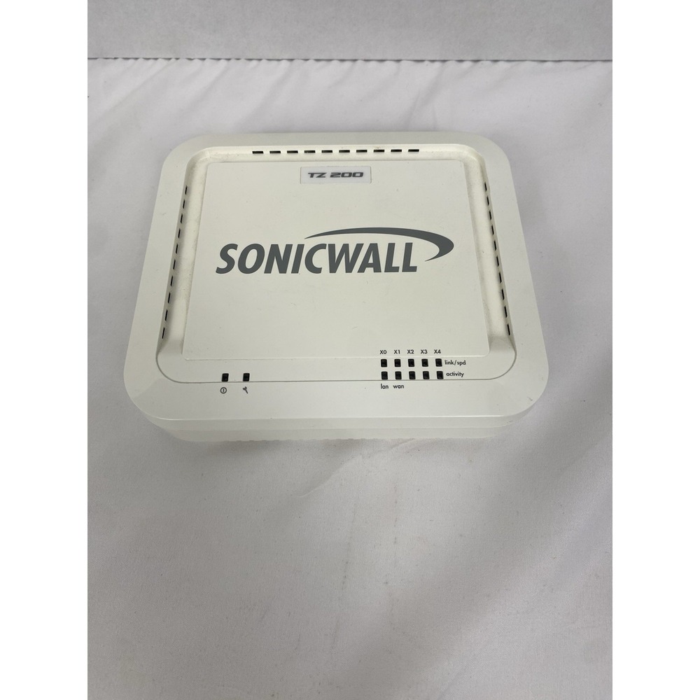 SonicWall TZ 200 APL22-06F Network Firewall VPN Security Appliance w/ Adapter